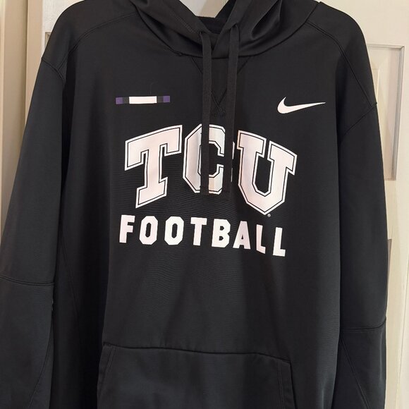TCU Horned Frogs Nike Football Hoodie XL Black Sweatshirt Mens NCAA Top - Picture 3 of 11